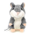CestMall Talking Hamster Repite lo Que Dices Electronic Pet Talking Plush Buddy Mouse para niños, 3 x 5.7 Pulgadas