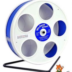 Diámetro 20 cm Enano de rueda para hámster robowheel Blanco/Azul Oscuro