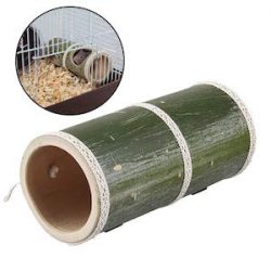 Legendog Juguete Hamster Hamster House Juguete De Tubo De Túnel De Bambú Natural para Ratón